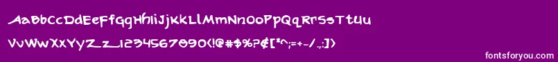 ArilonBold Font – White Fonts on Purple Background