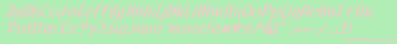 Valeriusi Font – Pink Fonts on Green Background