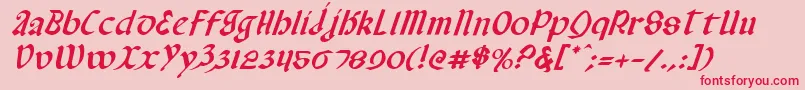 Valeriusi Font – Red Fonts on Pink Background