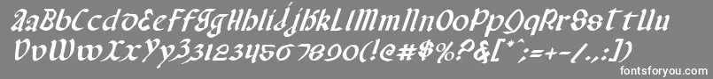 Valeriusi Font – White Fonts on Gray Background