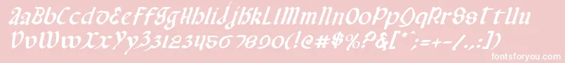 Valeriusi Font – White Fonts on Pink Background