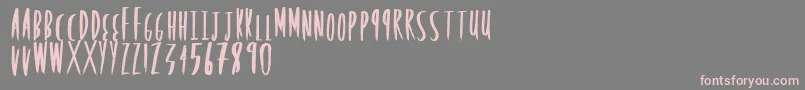 Rockingposter Font – Pink Fonts on Gray Background