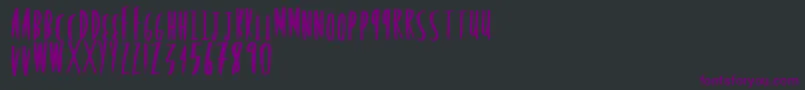 Rockingposter Font – Purple Fonts on Black Background