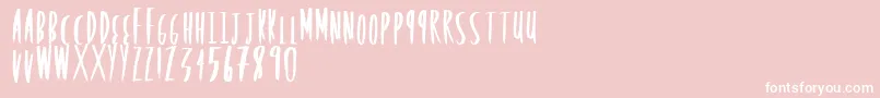 Rockingposter Font – White Fonts on Pink Background