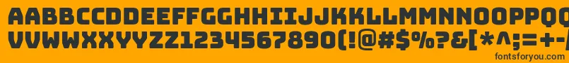 BungeeRegular Font – Black Fonts on Orange Background