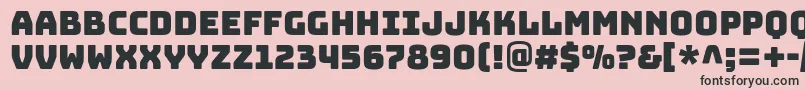 BungeeRegular Font – Black Fonts on Pink Background