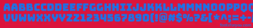 BungeeRegular Font – Blue Fonts on Red Background