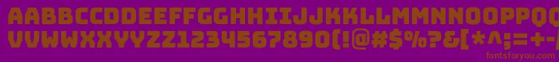 BungeeRegular Font – Brown Fonts on Purple Background