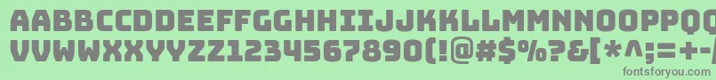 BungeeRegular Font – Gray Fonts on Green Background