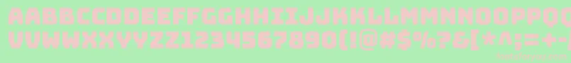 BungeeRegular Font – Pink Fonts on Green Background