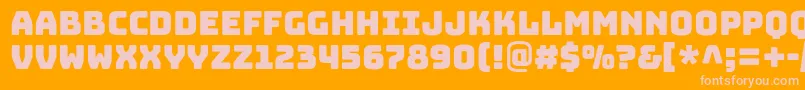 BungeeRegular Font – Pink Fonts on Orange Background