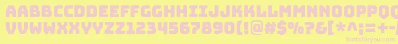 BungeeRegular Font – Pink Fonts on Yellow Background