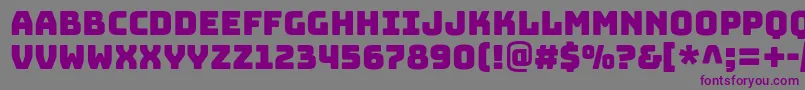 BungeeRegular Font – Purple Fonts on Gray Background