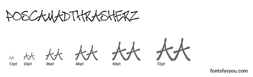 PoscaMadThrasherz Font Sizes