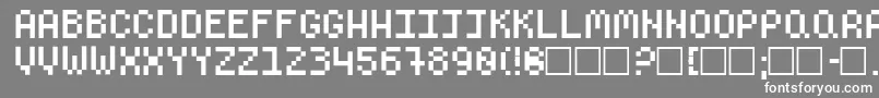フォントClassOf74 – 灰色の背景に白い文字