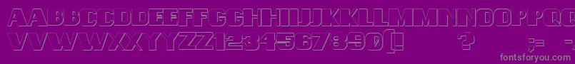 ConsequencesShadow Font – Gray Fonts on Purple Background