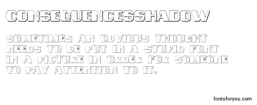 Обзор шрифта ConsequencesShadow