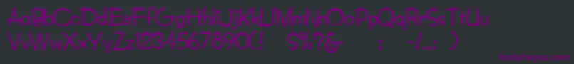 Lumparsky Font – Purple Fonts on Black Background