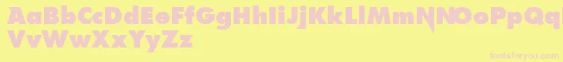 Fonte Linkinpark – fontes rosa em um fundo amarelo