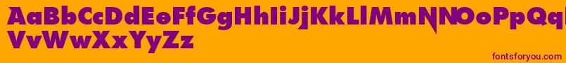 Czcionka Linkinpark – fioletowe czcionki na pomarańczowym tle