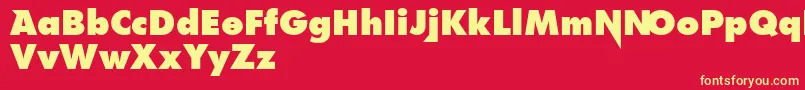 Linkinpark Font – Yellow Fonts on Red Background