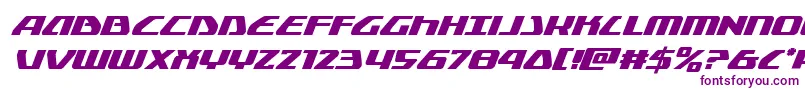 Police Globaldynamicsital – polices violettes sur fond blanc