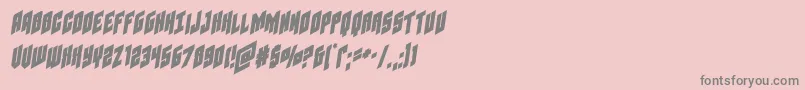 Galaxyforcesemital Font – Gray Fonts on Pink Background