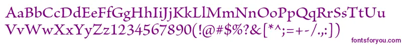 BriosoproMedium Font – Purple Fonts on White Background