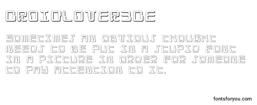 Droidlover3De フォントのレビュー