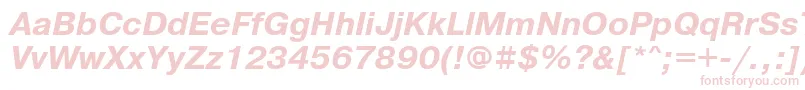 PragmaticacttBolditalic Font – Pink Fonts on White Background