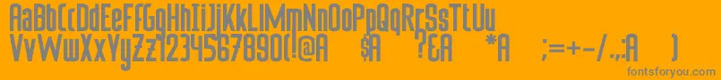 More about SufficitRegular Font SufficitRegular Font – Gray Fonts on Orange Background