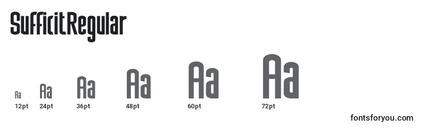 SufficitRegular Font Sizes