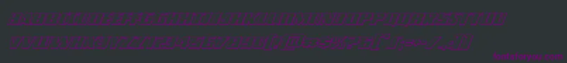 Typhoon3Dital Font – Purple Fonts on Black Background