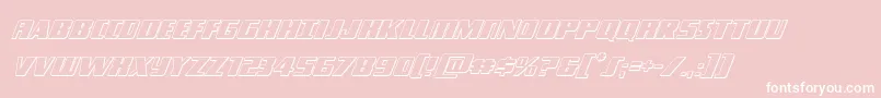 Typhoon3Dital Font – White Fonts on Pink Background