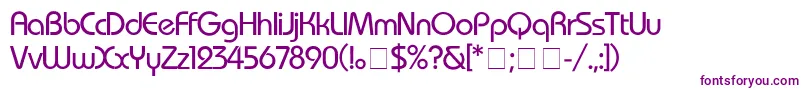 BauhausMedium-Schriftart – Violette Schriften