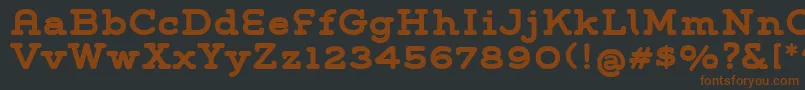fuente GroverSlabBold – Fuentes Marrones Sobre Fondo Negro