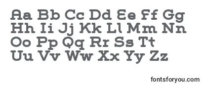 Review of the GroverSlabBold Font