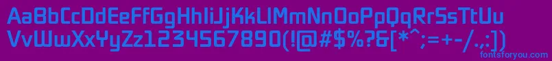 Sochi2014Medium-fontti – siniset fontit violetilla taustalla