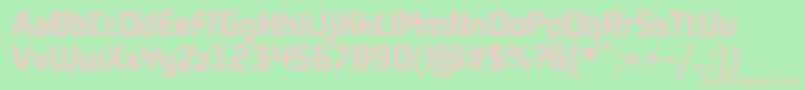 Sochi2014Medium Font – Pink Fonts on Green Background