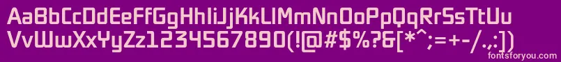 Sochi2014Medium Font – Pink Fonts on Purple Background