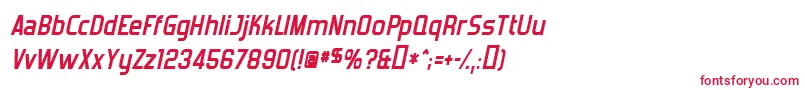 ForgottenFuturistBoldItalic Font – Red Fonts