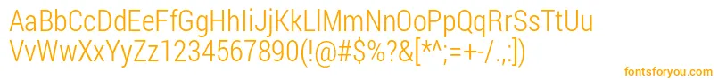 Robotocondensed Light-fontti – oranssit fontit