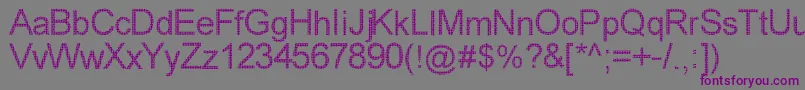 WovenBrickwork Font – Purple Fonts on Gray Background