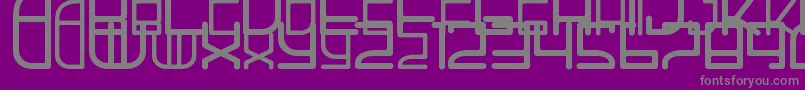 Шрифт AhHa2 – серые шрифты на фиолетовом фоне