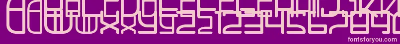AhHa2 Font – Pink Fonts on Purple Background