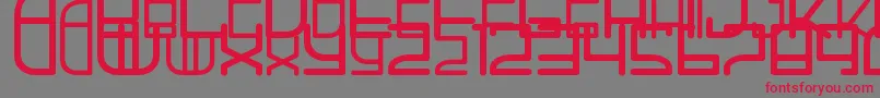 AhHa2 Font – Red Fonts on Gray Background