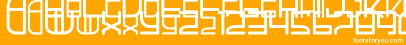 AhHa2 Font – White Fonts on Orange Background