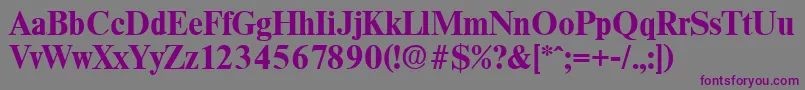 ThamesBold Font – Purple Fonts on Gray Background