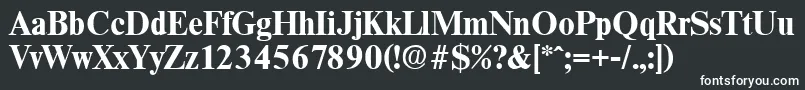 ThamesBold Font – White Fonts on Black Background