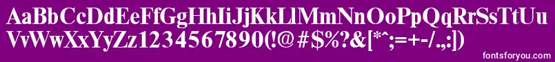 ThamesBold Font – White Fonts on Purple Background